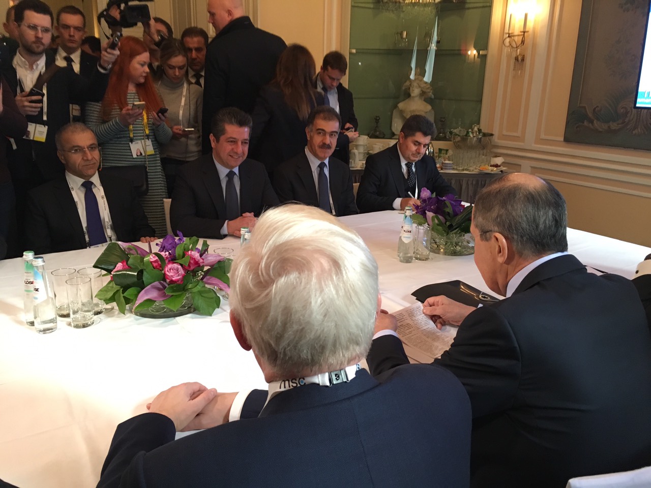 به‌ وێنه‌.. مه‌سرور بارزانى له‌گه‌ڵ سێرگى لاڤرۆڤ كۆبووه‌وه‌